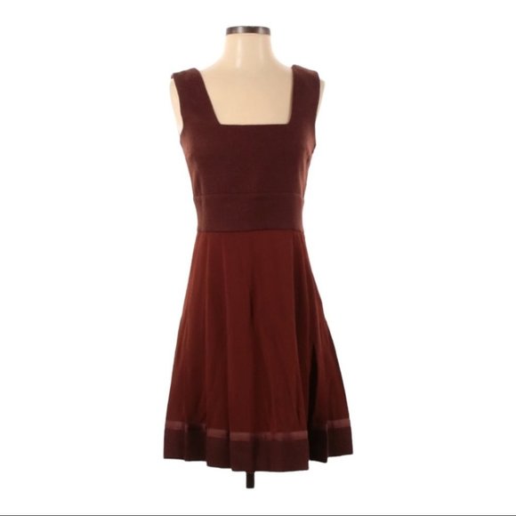 Red Prada Wool and Silk A-line Dress